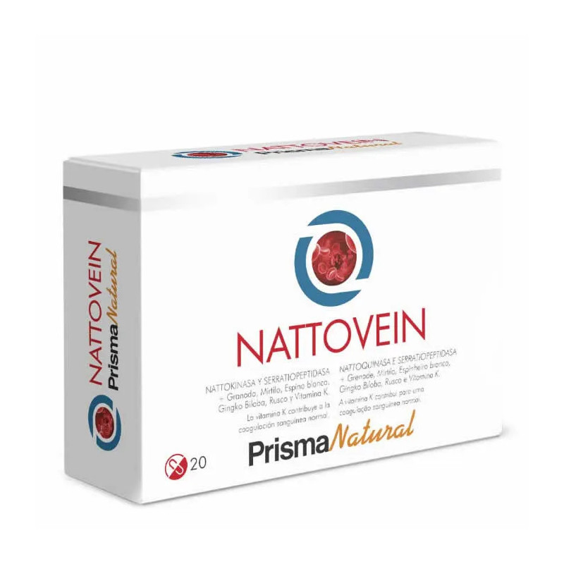 Prisma Natural Nattovein 20 cápsulas