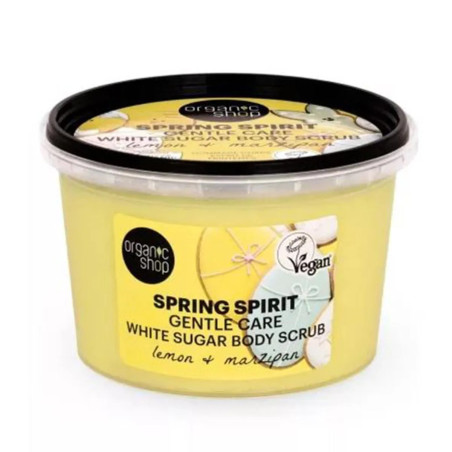 Gommage corporel Organic Shop Sprint Spirit Sucre blanc Citron et Mazipanus 500 ml