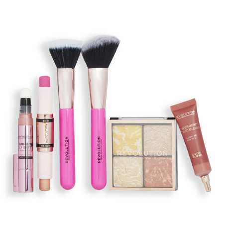 BLUSH & GLOW LOTE 6 pz by REVOLUTION MAKE UP for Unisex