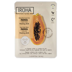 PAPAYA PEELING AHA mascarilla facial tisú 1 u by IROHA for Unisex