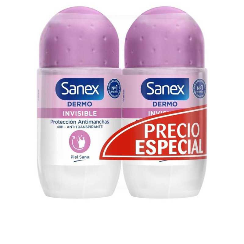 DERMO INVISIBLE desodorante roll-on dúo 2 x 50 ml by SANEX for Unisex DERMO INVISIBLE desodorante roll-on dúo 2 x 50 ml by SANEX for Unisex