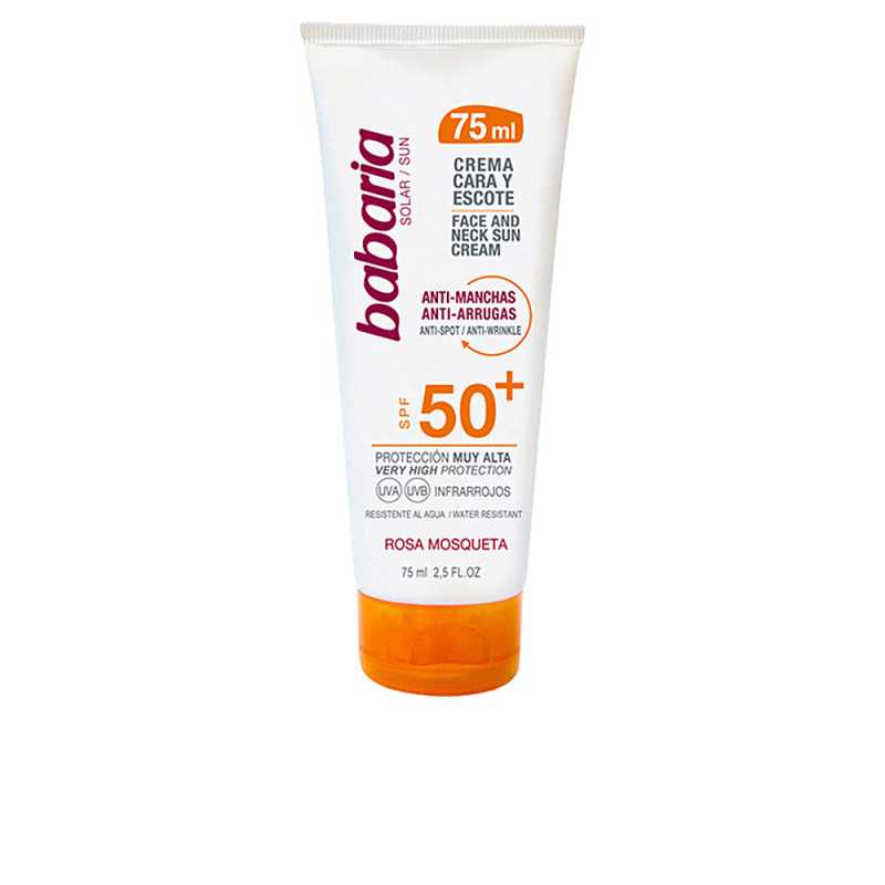 SOLAR CARA&ESCOTE fluido anti-manchas SPF50+ 75 ml by BABARIA for Unisex SOLAR CARA&ESCOTE fluido anti-manchas SPF50+ 75 ml by BABARIA for Unisex
