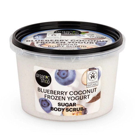 Yaourt glacé exfoliant à la myrtille et à la noix de coco de Organic Shop 250 ml