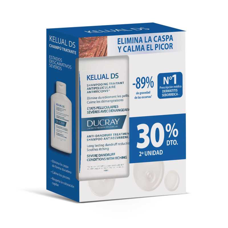 KELUAL DS champú tratante anticaspa duo 2 x 100 ml by DUCRAY for Unisex KELUAL DS champú tratante anticaspa duo 2 x 100 ml by DUCRAY for Unisex