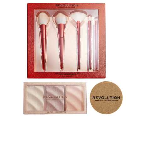 ILUMIADORES & BROCHAS LOTE 3 pz by REVOLUTION MAKE UP for Unisex