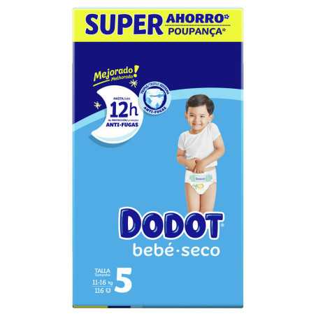 DODOT ETAPAS talla 5 pañales 11-16 kg 116 u by DODOT for Unisex