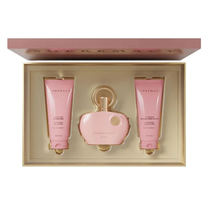 Afnan Supremacy Eau De Parfum Pour Femme 100ml Gel De Baño 100ml Loción Corporal Perfumada 100ml