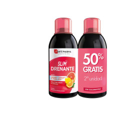 SLIM DRENANTE duo Citricos 2 x 500 ml by FORTE PHARMA for Unisex