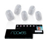 LAMINAS DE UNAS DE GEL dazzling diva premium glam glitter gris 20 u by NOOVES for Woman