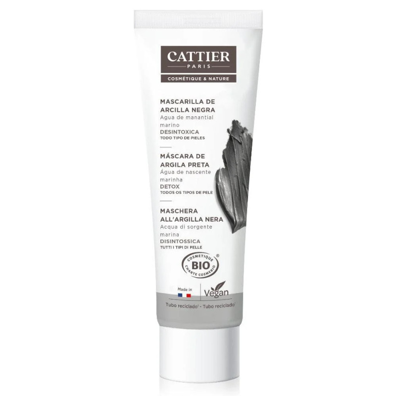 Cattier Paris Maschera all'argilla nera Cattier 100ml