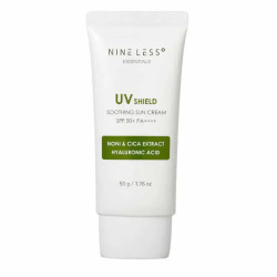 Crema solare lenitiva Nine Less Essentials UV Shield SPF 50+ 50 g