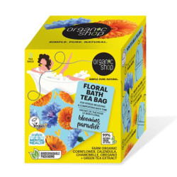 Sachês de chá de banho floral da Organic Shop, Paraíso em Flor, 280 unidades