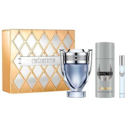 Paco Rabanne Invictus Eau de Toilette 100ml, Deodorante 150ml, Eau de Toilette 10ml