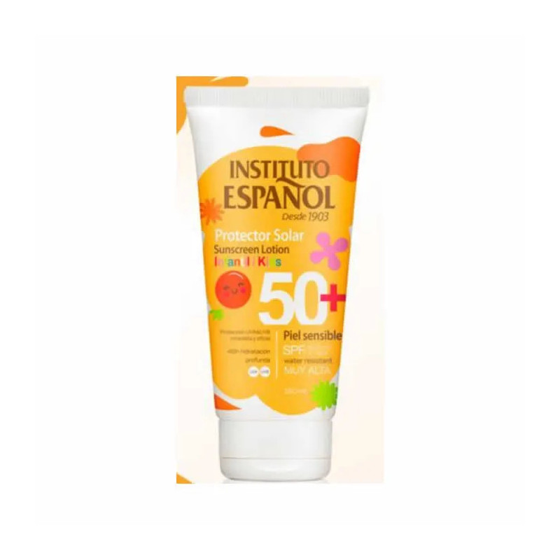 Loção Protetora Solar Facial Infantil Instituto Español FPS 50 150ml para Pele Sensível