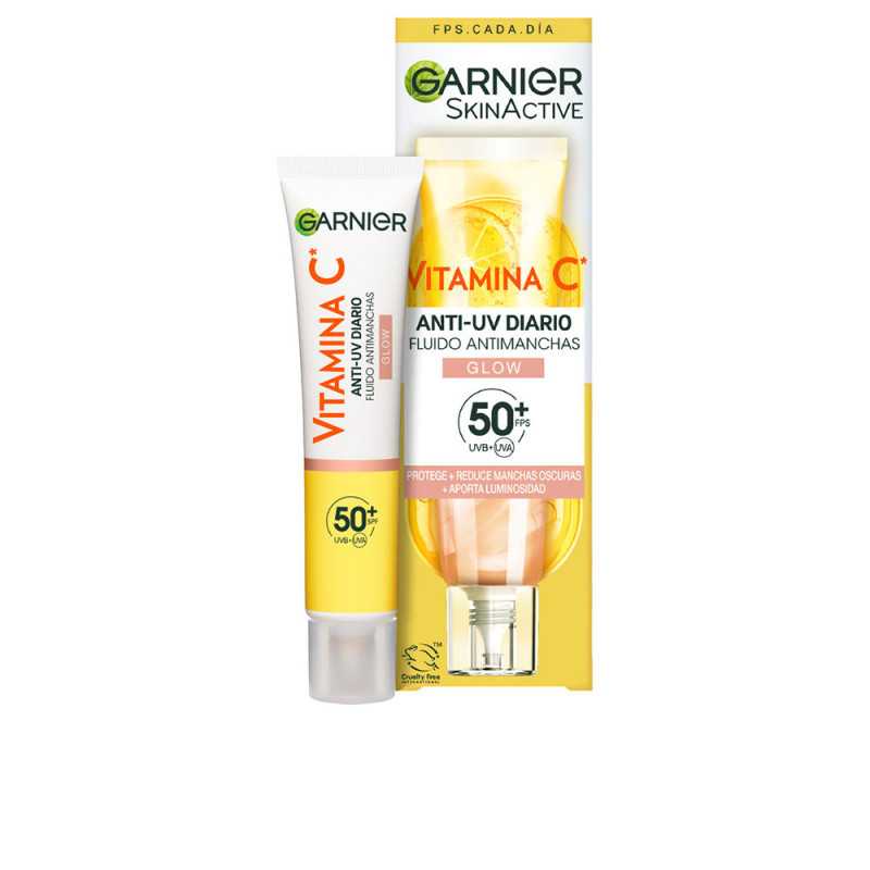 SKINACTIVE VITAMINA C fluido antimanchas SPF50 glow 40 ml by GARNIER for Woman SKINACTIVE VITAMINA C fluido antimanchas SPF50 glow 40 ml by GARNIER for Woman