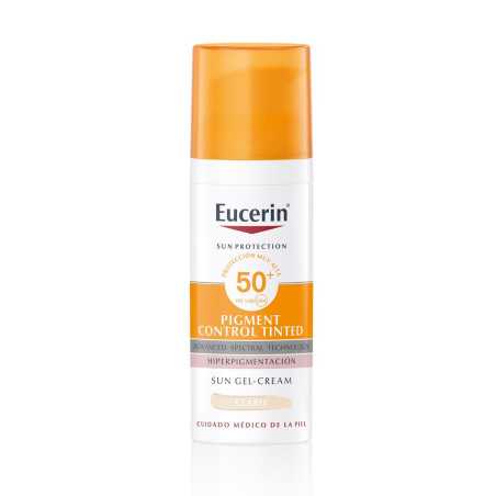 SUN PROTECTION pigment control gel crema color SPF50 light 50 ml by EUCERIN for Unisex