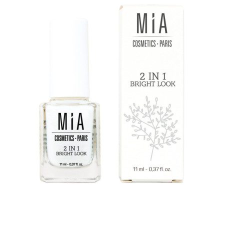2 IN 1 BRIGHT LOOK tratamiento uñas 11 ml by MIA COSMETICS PARIS for Unisex