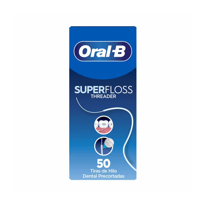 Oral-B Superfloss 50 brins de fil dentaire prédécoupés