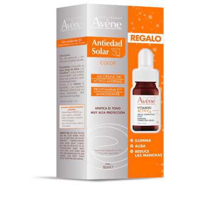 SOLAIRE ANTIEDAD CON COLOR SPF50+ ESTUCHE 2 pz by AVÈNE for Unisex