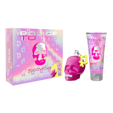 Police to Be Goodvibes Eau de Parfum para mujer 40 ml Loción corporal perfumada en spray 100 ml