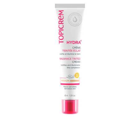 HYDRA crema con color SPF50 Medio 40 ml by TOPICREM for Unisex