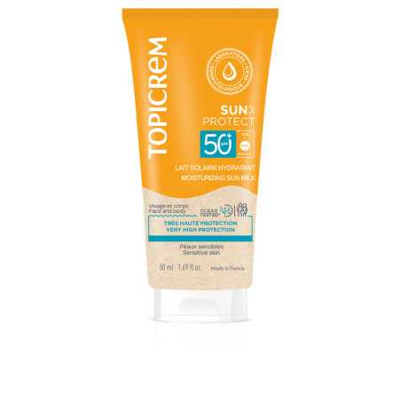SUN PROTECT leche solar hidratante SPF50 50 ml by TOPICREM for Unisex