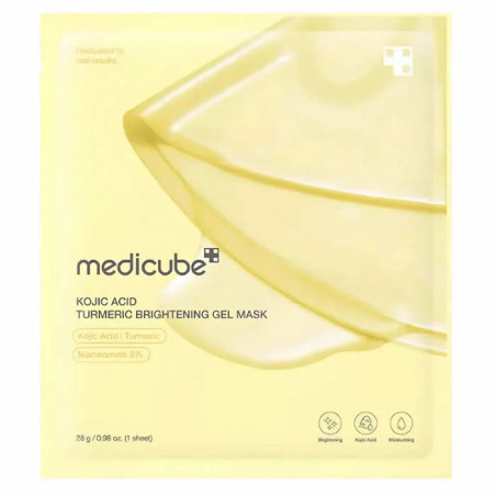 Máscara facial em gel clareadora com ácido kójico e cúrcuma da Medicube (1 unidade).
