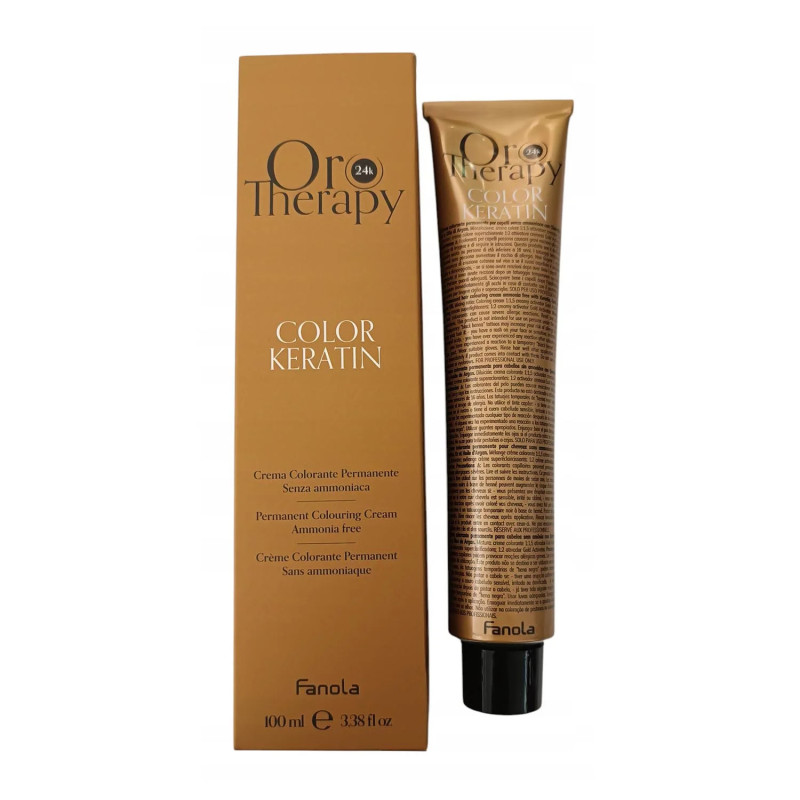 Fanola Oro Therapy Color Keratin Crema Colorante 6,31 Rubio Oscuro Arena 100ml