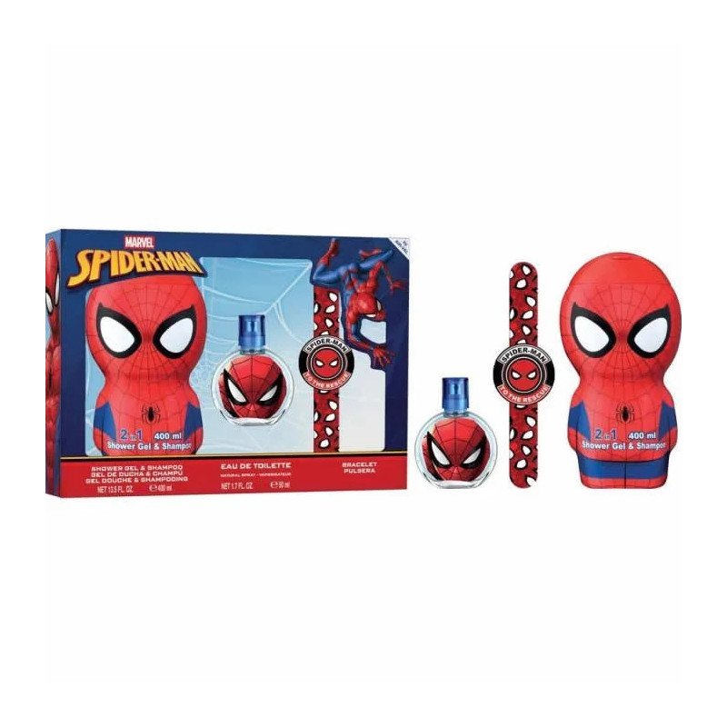 Marvel Spiderman Eau De Toilette Spray 50ml Set 3 Pieces