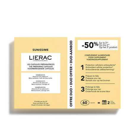 SUNISSIME cápsulas preparadoras del bronceado pack 2 x 30 cápsulas by LIERAC for Unisex