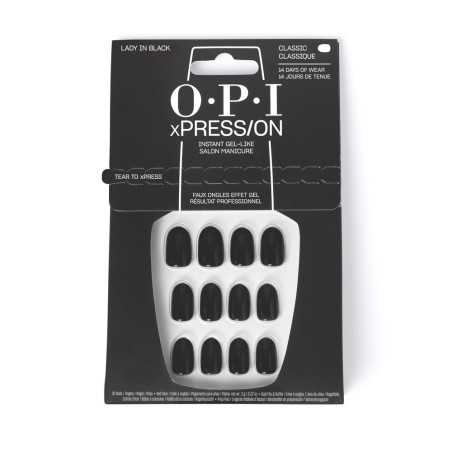 OPI xPRESS ON Unas Artificiales Tonos Iconicos Lady in Black 30 u by OPI for Unisex