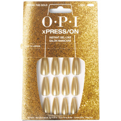 OPI xPRESS ON Unas Artificiales Nail Art Break the Gold 30 u by OPI for Unisex