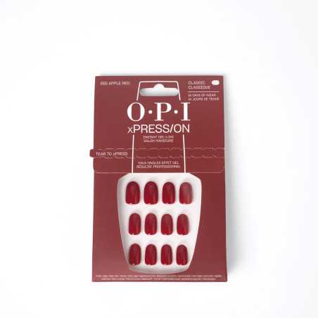 OPI xPRESS ON Unas Artificiales Tonos Iconicos Big Apple Red 30 u by OPI for Unisex