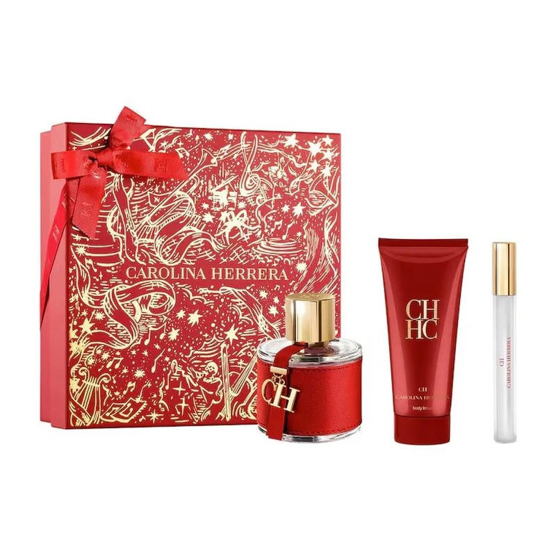 Carolina Herrera CH Eau de Toilette Spray 100ml Set di 3 pezzi