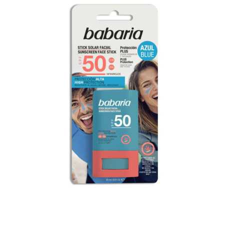 SOLAR STICK FACIAL AZUL SPF50 20 gr by BABARIA for Unisex