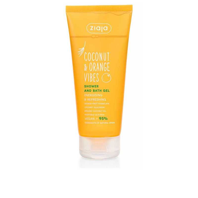 COCONUT & ORANGE VIBES gel de ducha y baño energizante y refrescante 200 ml by ZIAJA for Unisex COCONUT & ORANGE VIBES gel de ducha y baño energizante y refrescante 200 ml by ZIAJA for Unisex