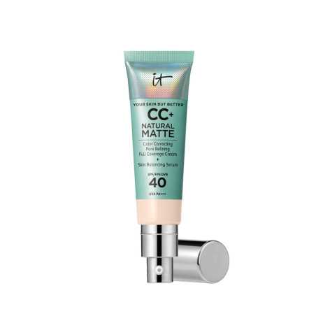 CC NATURAL MATTE base de maquillaje en crema SPF40 Fair porcelaine 32 ml by IT COSMETICS for Unisex