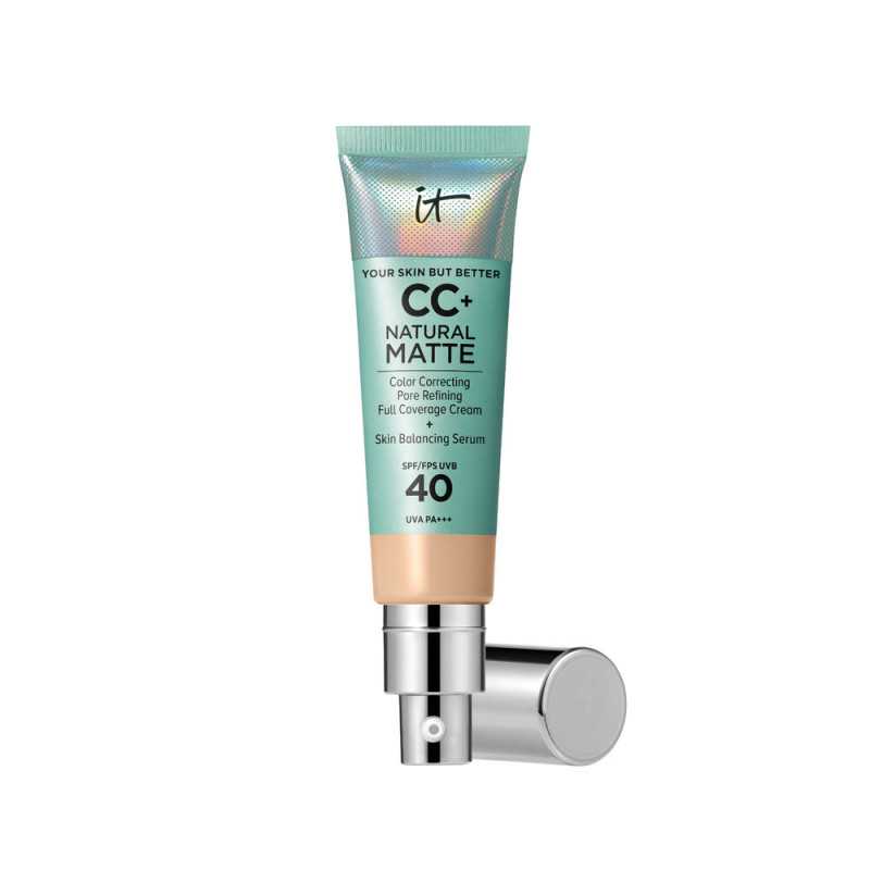 CC NATURAL MATTE base de maquillaje en crema SPF40 Light 32 ml by IT COSMETICS for Unisex CC NATURAL MATTE base de maquillaje en crema SPF40 Light 32 ml by IT COSMETICS for Unisex