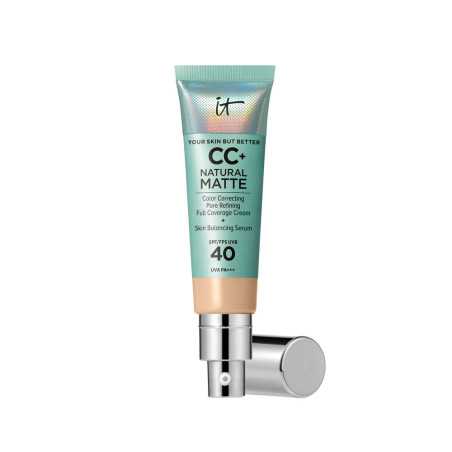CC NATURAL MATTE base de maquillaje en crema SPF40 Light 32 ml by IT COSMETICS for Unisex