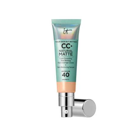 CC NATURAL MATTE base de maquillaje en crema SPF40 Light medium 32 ml by IT COSMETICS for Unisex
