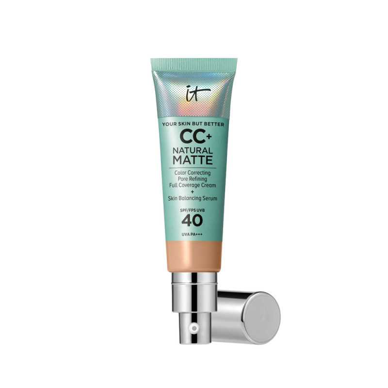 CC NATURAL MATTE base de maquillaje en crema SPF40 Neut medium 32 ml by IT COSMETICS for Unisex CC NATURAL MATTE base de maquillaje en crema SPF40 Neut medium 32 ml by IT COSMETICS for Unisex