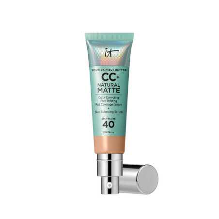 CC NATURAL MATTE base de maquillaje en crema SPF40 Neut medium 32 ml by IT COSMETICS for Unisex