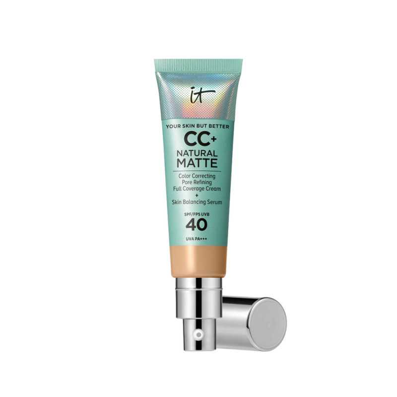 CC NATURAL MATTE base de maquillaje en crema SPF40 Medium tan 32 ml by IT COSMETICS for Unisex CC NATURAL MATTE base de maquillaje en crema SPF40 Medium tan 32 ml by IT COSMETICS for Unisex
