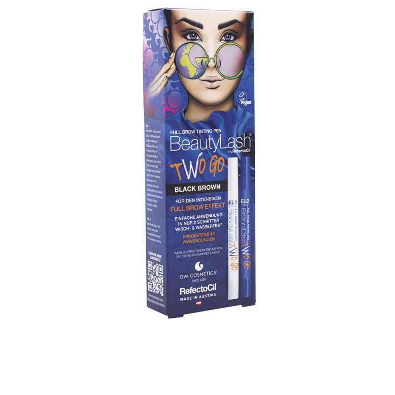 BEAUTY LASH TWO GO tinte para cejas Black brown 2 u by REFECTOCIL for Unisex BEAUTY LASH TWO GO tinte para cejas Black brown 2 u by REFECTOCIL for Unisex
