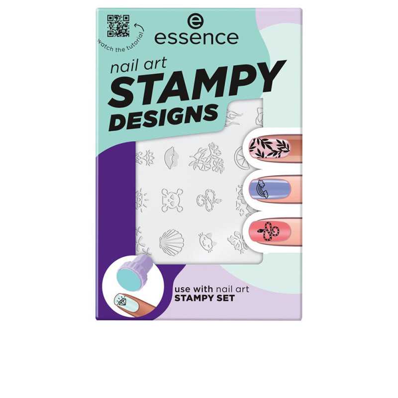 STAMPY DESIGNS plantillas para estampado de uñas 1 u by ESSENCE for Unisex STAMPY DESIGNS plantillas para estampado de uñas 1 u by ESSENCE for Unisex
