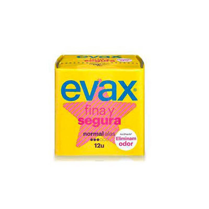 Serviettes hygiéniques fines et sûres Evax Wings Normal 12U
