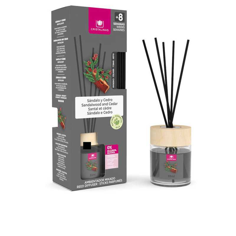 MIKADO ambientador 0 sandalo cedro 35 ml by CRISTALINAS for Unisex MIKADO ambientador 0 sandalo cedro 35 ml by CRISTALINAS for Unisex