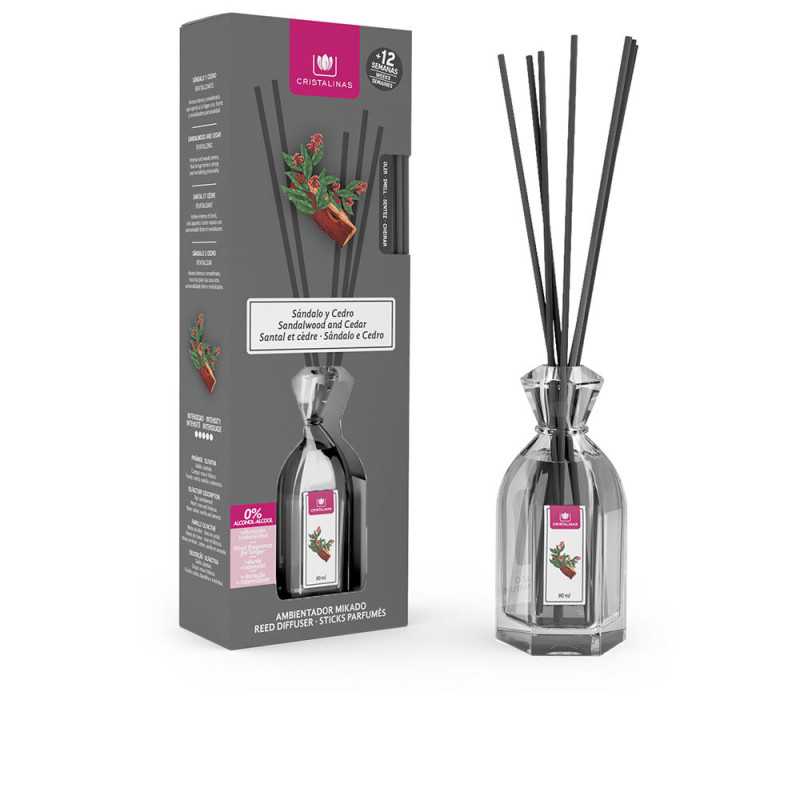 MIKADO ambientador 0 sandalo cedro 90 ml by CRISTALINAS for Unisex MIKADO ambientador 0 sandalo cedro 90 ml by CRISTALINAS for Unisex