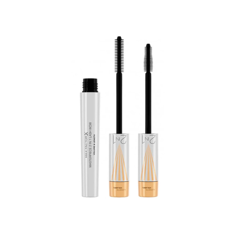 Max Factor Masterpiece 2 en 1 Lash Wow Volumen y Longitud 001-Negro 7 ml
