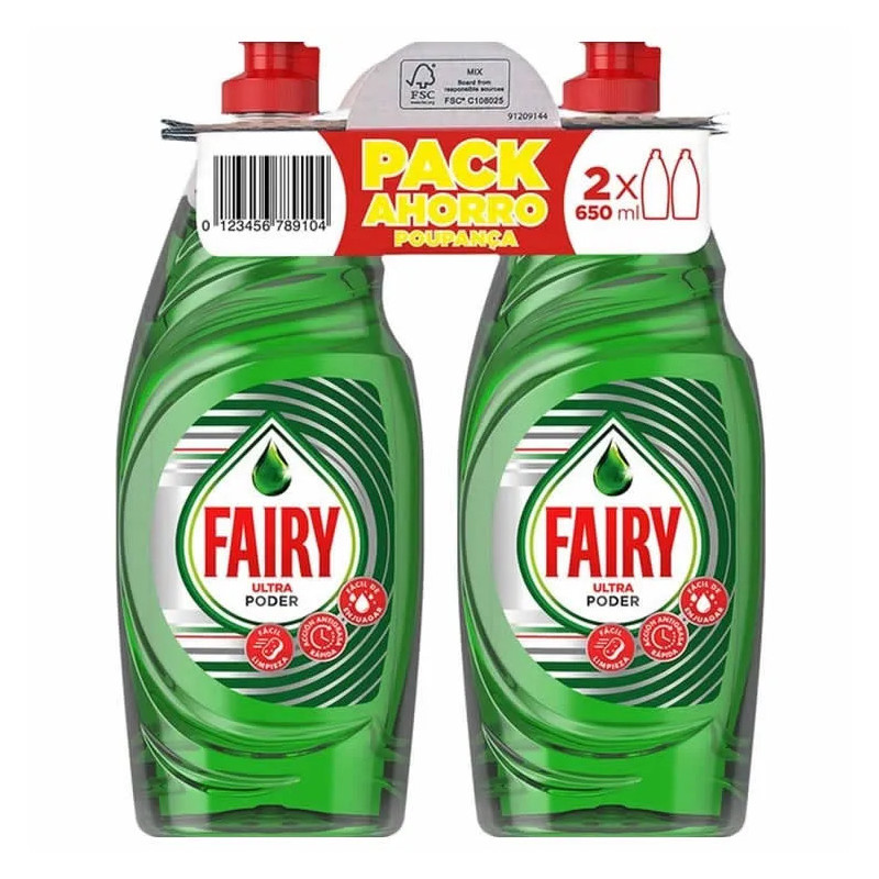 Polvo Fairy Ultra 2X650ml